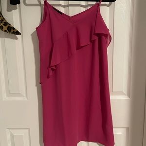 Pink slip dress
